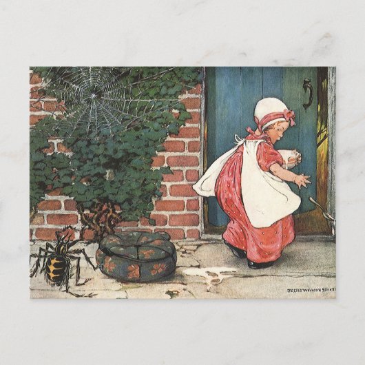  Miss Muffet Spider Nursery Rhyme Briefkaart (Voorkant)