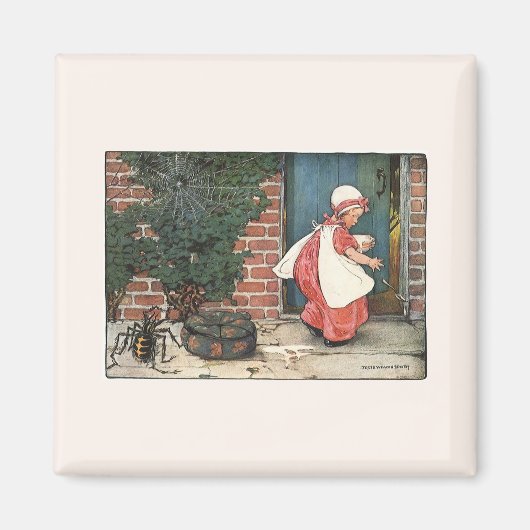 Miss Muffet Spider Nursery Rhyme Magneet (Voorkant)