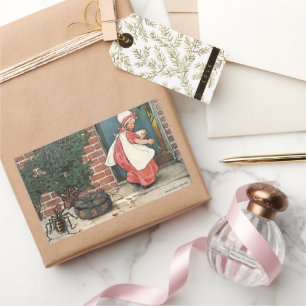  Miss Muffet Spider Nursery Rhyme Rechthoekige Sticker