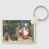  Miss Muffet Spider Nursery Rhyme Sleutelhanger (Voorkant)