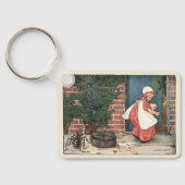  Miss Muffet Spider Nursery Rhyme Sleutelhanger (Achterkant)