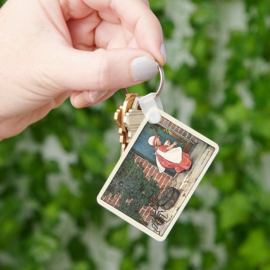  Miss Muffet Spider Nursery Rhyme Sleutelhanger (Hand)