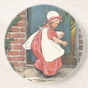 Miss Muffet Spider Nursery Rhyme Zandsteen Onderzetter