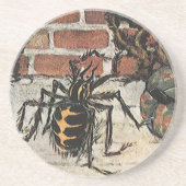  Miss Muffet Spider Nursery Rhyme Zandsteen Onderzetter (Voorkant)