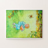 Miss Muffet zat op een tuffet Legpuzzel (Horizontaal)