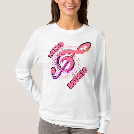 Miss Music T-shirt (Voorkant)