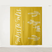 Miss Mustard Cowgirl Cactus Bachelorette Wandkleed (Voorkant)