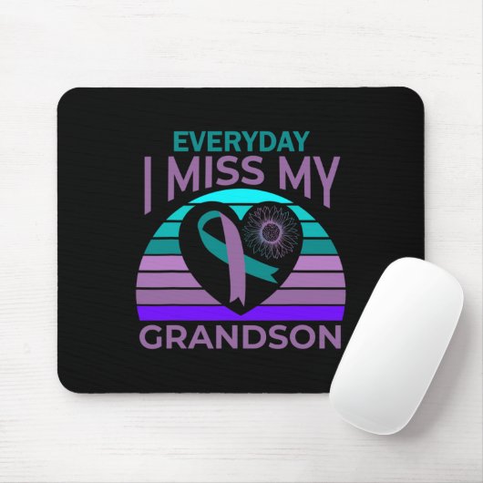 Miss My Grandson Heart Suicide Awareness Grandma G Muismat (Met muis)