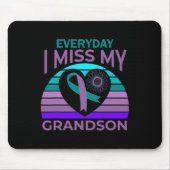 Miss My Grandson Heart Suicide Awareness Grandma G Muismat (Voorkant)