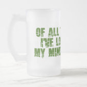 Miss My Mind-mok - kies stijl en kleur Matglas Bierpul (Links)