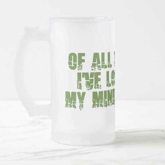 Miss My Mind-mok - kies stijl en kleur Matglas Bierpul (Links)