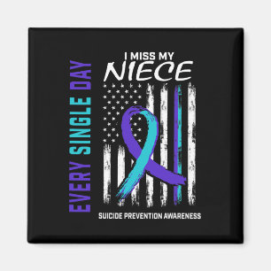 Miss My Niece Suicide Awareness Preventie Amerika Magneet