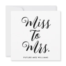 Miss naar Mrs Banner Modern Vrijgezellenfeest Prop