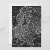 Miss naar Mrs Black ♥ Hart Kaart Reizen Vrijgezell (Achterkant)