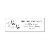 Miss naar Mrs Bride om terug te komen Zelfinktende Stempel (Design)