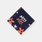 Miss naar Mrs. Bruidsdouche Servet (Hoek)