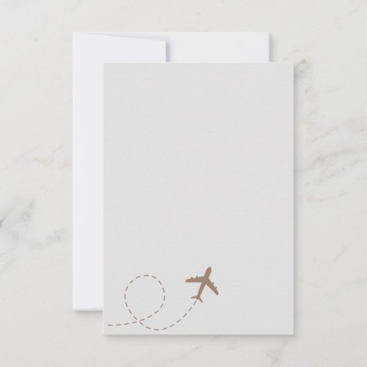 Miss naar Mrs Bruidsfeest Bedankkaart (Achterkant)