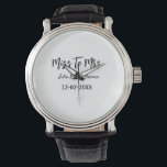 Miss naar Mrs bruidsfeest stijlvol eenvoudig naam  Horloge<br><div class="desc">ontwerp</div>