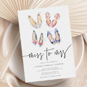 Miss naar Mrs Chic High Heels Vrijgezellenfeest Kaart