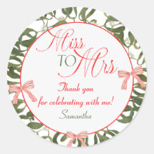 Miss naar Mrs. Coquette Kerstbal Bruidsfeest
