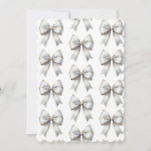 Miss naar MRS Gold White Bow Vrijgezellenfeest Kaart (Achterkant)