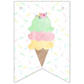 Miss naar Mrs Ice Cream Vrijgezellenfeest Banner (Tweede vlag)