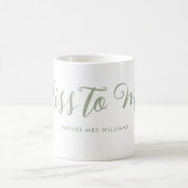 Miss naar Mrs Modern Boho Script Bachelorette Koffiemok (Center)