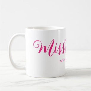 Miss naar Mrs Modern Boho Script Meisjesuitje Koffiemok