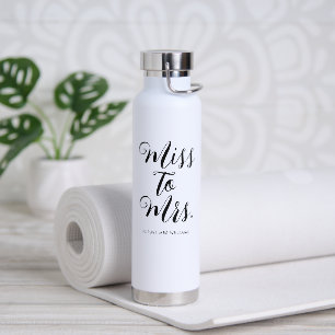 Miss naar Mrs. Modern Minimalistisch vrijgezellenf Waterfles