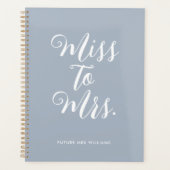 Miss naar Mrs. Modern Simple Wedding Planner Notit (Voorkant)