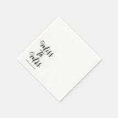 Miss naar Mrs Modern Vrijgezellenfeest Bachelorett Servet (Hoek)