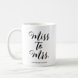 Miss naar Mrs Moderne Bruidsdouche Bachelorette Koffiemok