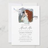 Miss naar Mrs Reis Bruiloftsfeest Uitnodiging (Voorkant)