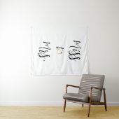 Miss naar Mrs Vrijgezellenfeest achtergrond Wandkleed (In Situ (horizontaal))