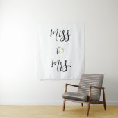 Miss naar Mrs Vrijgezellenfeest achtergrond Wandkleed (In situ)