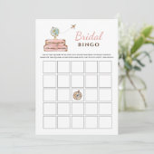 Miss naar Mrs Vrijgezellenfeest Bingo Spel Kaart (Staand voorkant)