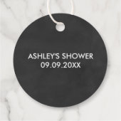 Miss naar Mrs Vrijgezellenfeest Cadeau Label, Chal Bedankjes Labels (Achterkant)