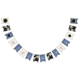 Miss naar Mrs. Vrijgezellenfeest Floral Blackberry Vlaggetjes