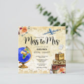 Miss naar Mrs Vrijgezellenfeest Kaart (Staand voorkant)