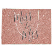 Miss naar Mrs Vrijgezellenfeest Party Roos Gold Sp Large Cadeautasje (Achterkant)