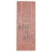 Miss naar Mrs Vrijgezellenfeest Party Roos Gold Sp Wijn Cadeautas (Voorkant)