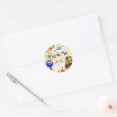 Miss naar Mrs Vrijgezellenfeest Ronde Sticker (Envelop)