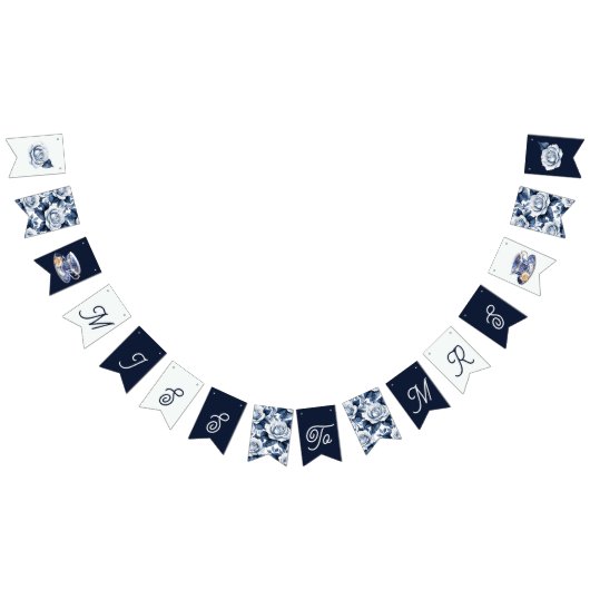 Miss naar Mrs Vrijgezellenfeest Something Blue Vlaggetjes (Alle)