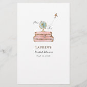 Miss naar Mrs "waar waren ze" Bruids douche spelle Flyer (Achterkant)