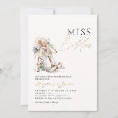Miss naar Mrs Wedding Heels Vrijgezellenfeest Kaart (Voorkant)