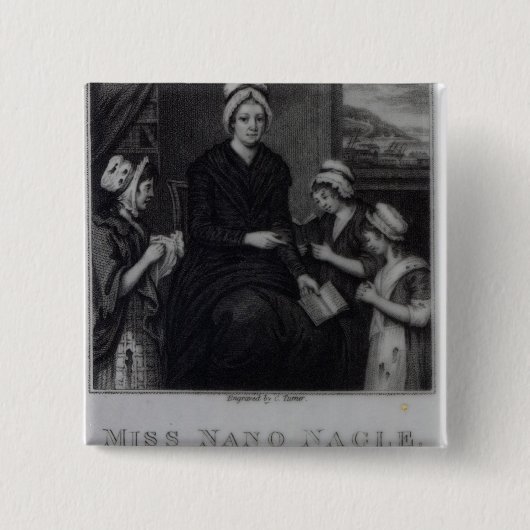 Miss Nano Nagle, 1809 Vierkante Button 5,1 Cm (Voorkant)