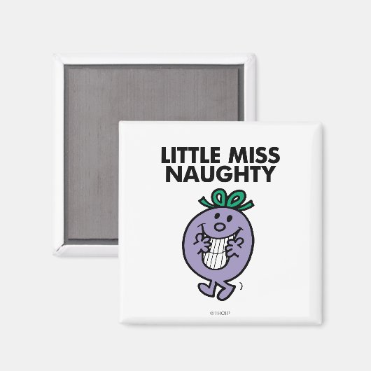 Miss Naughty | Huge Smile Magneet (Voorkant / Achterkant)