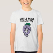Miss Naughty | Huge Smile Tri-Blend Shirt (Voorkant)