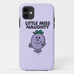 Miss Naughty   Zwarte briefing Case-Mate iPhone Case