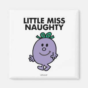 Miss Naughty   Zwarte briefing Magneet